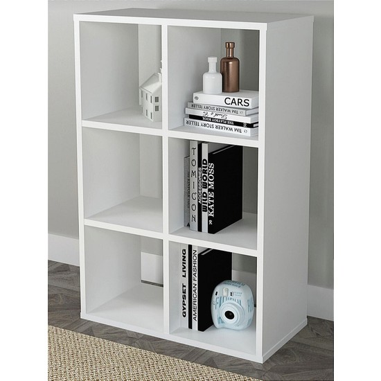 Can Mobilya ve Dekorasyon Dekoratif 6 Gözlü Kitaplık, Modern Fiyatı