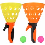 Rising Sports Top Yakalama Oyun Seti Eğlenceli Tasarım 2 Top ve 2 Fırlatıcı ile 13 x 13 x 24,5 cm