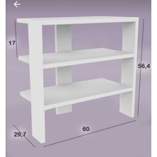Can Mobilya ve Dekorasyon Dekoratif 2 Raflı Ayakkabılık ,ayakkabı Dolabı