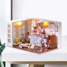 Perfeclan Dıy Minyatür Dollhouse Ahşap Mobilya Kiti El Yapımı Modern Apartman Modeli (Yurt Dışından)