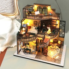 Perfeclan Dollhouse Monte Kitleri Minyatür Dıy Villa Noel Çocuklar Için El Sanatları (Yurt Dışından)