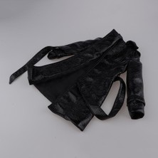 Perfeclan Moda Pu Deri Ceket Ceket Siyah Kemer ile 1/3 Bjd (Yurt Dışından)