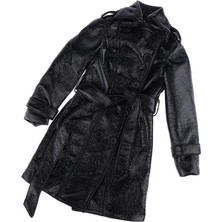 Perfeclan Moda Pu Deri Ceket Ceket Siyah Kemer ile 1/3 Bjd (Yurt Dışından)