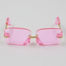 Perfeclan Çifti Kare Çerçeve Gözlük 12 '' Blythe Bebek Aksesuarları Lens Pink Için Güneş Gözlüğü (Yurt Dışından)