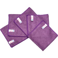 Ziron Mikrofiber Kalın Dokulu Temizlik Bezi Mor 40 x 40 cm 5'li