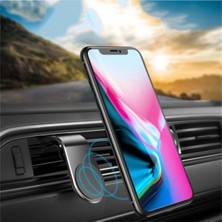 Pazariz Araba Içi Mıknatıslı Telefon Tutucu Silver Iphone Se Uyumlu