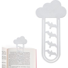 Bcoverart 3D Bulut Beyaz Ayraç 1 Adet Kitap Okuma Keyfi İçin Eğlenceli Tasarım