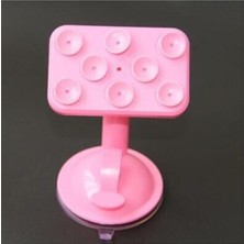 Pazariz 8 Vantuzlu Araç Içi Telefon Tutucu -Pembe Xiaomi Mi Redmi 7A Uyumlu