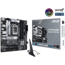 Asus Prıme B660M-A Wıfı D4 Intel B660 Lga1700 DDR4 5333 Dp Hdmı Çift M2 Usb3.2 Ax Wifi + Bt Aura Rgb Matx (Prıme B660M-A Wıfı D4) Anakart