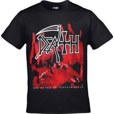 Orijin Tekstil Death - The Sound Of Perseverance Unisex Ön Arka Baskılı Siyah Tshirt