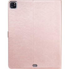 vshop Ipad Pro Için Deri Kılıf 12.9 (2020) (Rose Gold) (Yurt Dışından)