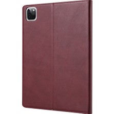 vshop Ipad Pro 11 Inç 2020 Için Deri Kılıf (Wine Red) (Yurt Dışından)