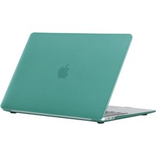 Codegen Apple 13" Macbook Air A1932 A2179 A2337 Su Yeşili Carbon Fiber Dizayn Kılıf Koruyucu Kapak CMATF-133GR