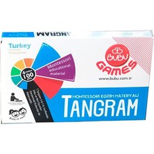 Bubu Tangram Ahşap 4 Parça 100 Şekil
