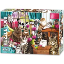 Star 1100356  Kedi Evi 1000 Parça Puzzle -Star