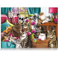 Star 1100356  Kedi Evi 1000 Parça Puzzle -Star