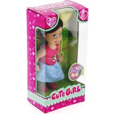 MEGA Cute Girl Sarı Balonlu Kumral Mini Bebek