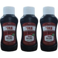 Dr. Pan Hot Chili Sos 525 gr x 3 Adet Düşük Kalorili Acı Biber Sosu