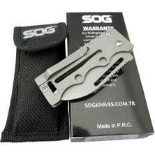 Sog Marka 14 ,5 cm Metal Çakı Metal Kibrit ve Tesbih ile