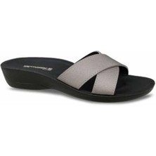 Ceyo Sıena-14 Kadın Terlik Ayakkabı 03227PLATIN