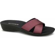 Ceyo Sıena-14 Kadın Terlik Ayakkabı 03227BORDO