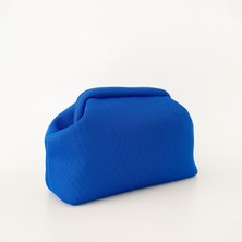 Heybes Kadın Mavi Clutch El Çantası
