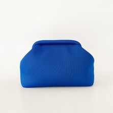 Heybes Kadın Mavi Clutch El Çantası