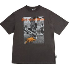 Ghetto Off Limits Shut Up And Sk8 Fume Grey T-Shirt