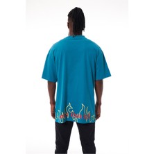 Ghetto Off Limits Hotter Than Hell Blue T-Shirt