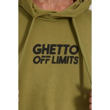 Ghetto Off Limits - Front Logo Printed Hoodie