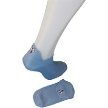 Pazariz Unisex Emojili Çorap Mavi 3 Lü