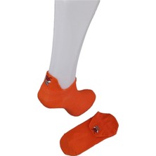 Pazariz Unisex Turuncu Emoji Çorap 4 Lü