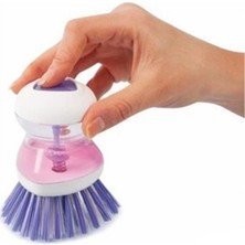 Pazariz Deterjan Hazneli Bulaşık Fırçası Pratik Elde Bulaşık Temizleme Yıkama Fırçası Süngeri