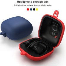 Yue Store Beats Powerbeats Pro Şarap Kırmızı Renk Silikon Kulaklık Kılıfı (Yurt Dışından)