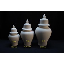 E Hobici  Seramik Orta Şah Küp 16,5X31CM V-40