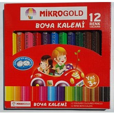 Mikro Gold 12 Renk Yarım Boy Kuru Boya Seti