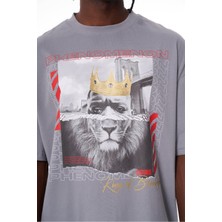 Ghetto Off Limits King Of Brooklyn Grey T-Shirt