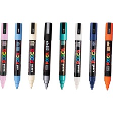 Uni Posca  Uni Posca  Uni Posca  Uni Posca Su Bazlı Marker Pc-5m 8'li - Çiçek Renkler