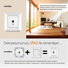 Viko 9096 7060 Karre/meridian Beyaz Tv Geçişli 12DB