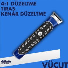 Gillette Fusion Proglide Styler 4'ü 1 Arada Tıraş Makinesi (Tıraş Bıçağı, Kenar Düzeltici, Sakal Şekillendirici ve Vücut)