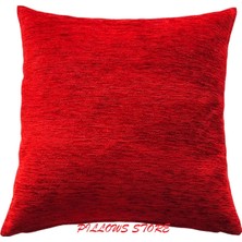 Pillows Store Geometrik Desenli Kırmızı Kırlent Seti   45 x 45 Cm  -2 Adet