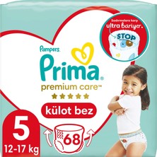Prima Premium Care Külot Bez 5 Beden 68 Adet Junior Süper Fırsat Paketi