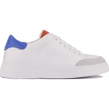 Sail Lakers - Beyaz Deri Bağcıklı Erkek Sneaker