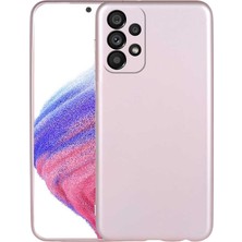 Tekno Grup Samsung Galaxy A33 5g Kılıf Kamera Korumalı Mat Premium Silikon Kılıf Rose + Cam Ekran Koruyucu