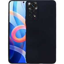 Tekno Grup Xiaomi Redmi Note 11 Kılıf Kamera Korumalı Mat Premium Silikon Kılıf Siyah + Nano Ekran Koruyucu