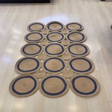 Eko Halı Patna Ptn 01 Natural Navy 90 x 150 cm