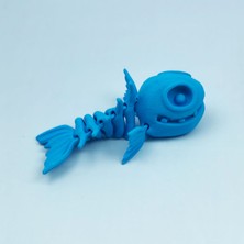 3D Hareketli Balık Figürlü Oyuncak - Mavi
