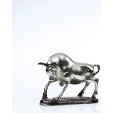 Vitale Toro Dekoratif Obje Antik Silver AK.IX0054