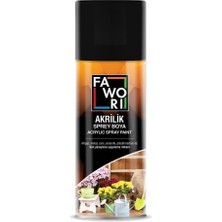 Fawori Akrilik 400 ml Sprey Boya Parlak Siyah 9005