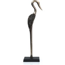 Vitale Küçük Kuğu Dekoratif Obje Antik Pirinç Siyah AK.IX0045